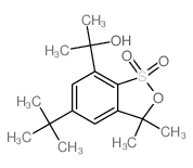 CAS#: 69105-31-3， 2-(5-tert-Butyl-3,3-dimethyl-1,1-dioxobenzo[c]oxathiol-7-yl)propan-2-ol