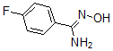 structure of CAS# 69113-32-2, (Z)-4-Fluoro-N'-Hydroxy-Benzenecarboximidamide;4-Fluoro-N'-Hydroxybenzenecarboximidamide, 4-Fluoro-N'-Hydroxybenzamidine;Benzenecarboximidamide, 4-Fluoro-N-Hydroxy-, (Z)- (9CI);(Z)-4-Fluoro-N'-Hydroxybenzimidamide