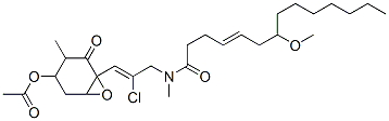 CAS#: 69121-74-0， N-[3-(4-Acetoxy-3-Methyl-2-Oxo-7-Oxabicyclo[4.1.0]Heptan-1-Yl)-2-Chloro-2-Propenyl]-7-Methoxy-N-Methyl-4-Tetradeceneamide