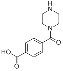 CAS#: 691394-20-4， 4-(Piperazine-1-Carbonyl)-Benzoic Acid