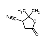 CAS#: 69247-10-5， 2,2-Dimethyl-5-oxotetrahydro-3-furancarbonitrile