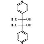 结构式 CAS# 69267-29-4, 2,3-二(4-吡啶基)-2,3-丁二醇