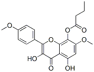 CAS#: 69306-85-0， 3,5-Dihydroxy-7-Methoxy-2-(4-Methoxyphenyl)-4-Oxo-4H-1-Benzopyran-8-Yl Butyrate