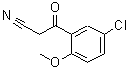 CAS#: 69316-10-5， 3-(5-Chloro-2-methoxyphenyl)-3-oxopropanenitrile