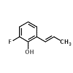 CAS#: 69318-24-7， 2-Fluoro-6-[(1E)-1-propen-1-yl]phenol