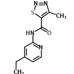 CAS#: 693219-71-5， N-(4-Ethyl-2-pyridinyl)-4-methyl-1,2,3-thiadiazole-5-carboxamide