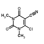 CAS#: 69337-31-1， 6-Chloro-1,3-dimethyl-2,4-dioxo-1,2,3,4-tetrahydro-5-pyrimidinecarbonitrile