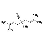 CAS#: 69340-56-3， 2,5-Dimethyl-2-(3-methyl-2-buten-1-yl)-4-hexenenitrile