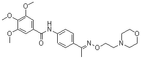 CAS#: 69365-69-1， 4-(3,4,5-Trimethoxybenzoylamino)-Acetophenone O-(2-Morpholinoethyl)Oxime