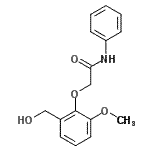 CAS#: 693822-68-3， 2-[2-(Hydroxymethyl)-6-methoxyphenoxy]-N-phenylacetamide