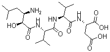 CAS#: 69400-55-1， N-(3-Amino-2-Hydroxy-5-Methyl-1-Oxohexyl)-L-Valyl-L-Valyl-L-Aspartic Acid