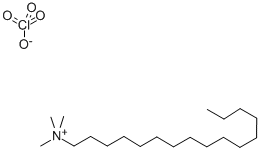 structure of CAS# 6941-37-3, n-Hexadecyltrimethylammonium Perchlorate;Hexadecyl-Trimethyl-Ammonium Perchlorate;Hexadecyl-Trimethylammonium Perchlorate;Cetyl-Trimethyl-Ammonium Perchlorate