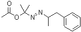 CAS 登录号：6943-56-2， 2-[(1-甲基-2-苯基乙基)偶氮]-2-丙醇乙酸酯