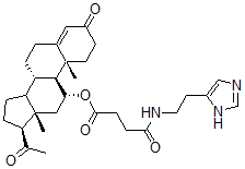 CAS#: 69436-84-6， (11a)-11-[4-[[2-(1H-Imidazol-4-yl)ethyl]amino]-1,4-dioxobutoxy]-Pregn-4-ene-3,20-dione 