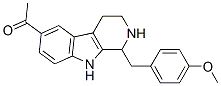 CAS#: 69440-51-3， 1,2,3,4-Tetrahydro-6-Acetyl-1-(4-Methoxybenzyl)-9H-Pyrido[3,4-b]Indole