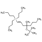 CAS#: 69442-81-5， Trimethyl{[(1E)-4-methyl-1-(tributylstannyl)-1-octen-4-yl]oxy}silane
