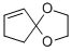 structure of CAS# 695-56-7, 2-Cyclopenten-1-One Ethylene Ketal;Cyclopent-2-En-1-One-Ethyleneacetal;147850_Aldrich