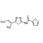 CAS#: 695169-20-1， N-{5-[(2E)-2-Buten-2-yl]-1,3,4-thiadiazol-2-yl}-2-furamide