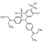 CAS#: 69518-69-0， 4-{Bis[4-(diethylamino)phenyl]methyl}-6-hydroxy-1,3-benzenedisulfonic acid