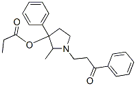 CAS 登录号:69552-01-8, 1-(2-苯甲酰基乙基)-2-甲基-3-苯基吡咯烷-3-醇丙酸酯
