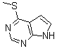CAS#: 6958-73-2， 4-(Methylthio)-7H-Pyrrolo[2,3-d]Pyrimidine
