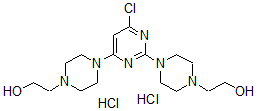 CAS#: 6961-30-4， 4,4'-(6-Chloro-2,4-Pyrimidinediyl)Di-1-Piperazineethanol Dihydrochloride