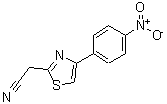 结构式 CAS# 69625-13-4, [4-(4-硝基苯基)-1,3-噻唑-2-基]乙腈