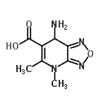 CAS#: 696631-99-9， 7-Amino-4,5-dimethyl-4,7-dihydro[1,2,5]oxadiazolo[3,4-b]pyridine-6-carboxylic acid