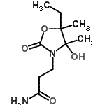 CAS#: 696636-11-0， 3-(5-Ethyl-4-hydroxy-4,5-dimethyl-2-oxo-1,3-oxazolidin-3-yl)propanamide