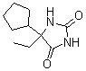 CAS 登录号：6969-84-2， 5-环戊基-5-乙基-咪唑烷-2,4-二酮