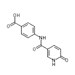 CAS#: 697257-15-1， 4-{[(6-Oxo-1,6-dihydro-3-pyridinyl)carbonyl]amino}benzoic acid