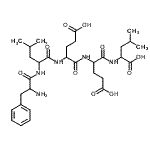structure of CAS# 69729-06-2, Phenylalanylleucyl-alpha-glutamyl-alpha-glutamylleucine;PHE-LEU-GLU-GLU-LEU;P5523_SIGMA