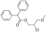 CAS#: 6973-91-7, (2-Chloro-3-Methoxy-Propyl) 2,2-Diphenylacetate