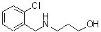 structure of CAS# 69739-55-5, 3-[(2-Chlorobenzyl)amino]-1-propanol;3-((2-chlorobenzyl)amino)propan-1-ol;3-(2-Chloro-benzylamino)-propan-1-ol;3-{[(2-chlorophenyl)methyl]amino}propan-1-ol