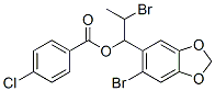 CAS#: 6976-54-1， [2-Bromo-1-(6-Bromobenzo[1,3]Dioxol-5-Yl)Propyl] 4-Chlorobenzoate