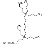 结构式 CAS# 69762-88-5, N,N,N,N',N',N'-六丁基-1,6-己烷二铵二氢氧化物