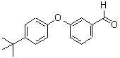 结构式 CAS# 69770-23-6, 3-[4-叔丁基苯氧基]-苯甲醛