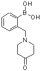 结构式 CAS# 697739-42-7, {2-[(4-氧代-1-哌啶基)甲基]苯基}硼酸