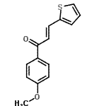 CAS#: 69837-02-1， (2E)-1-(4-Methoxyphenyl)-3-(2-thienyl)-2-propen-1-one
