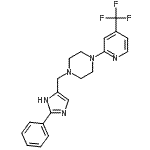 CAS#: 698973-94-3， 1-[(2-Phenyl-1H-imidazol-4-yl)methyl]-4-[4-(trifluoromethyl)-2-pyridinyl]piperazine