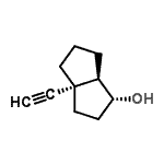 CAS#: 69984-48-1， (1R,3aS,6aR)-3a-Ethynyloctahydro-1-pentalenol