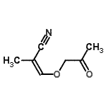 CAS#: 70013-00-2， (2Z)-2-Methyl-3-(2-oxopropoxy)acrylonitrile