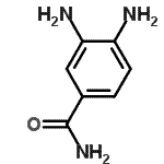 结构式 CAS# 7005-37-0, 3,4-二氨基苯甲酰胺