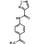 CAS#: 700860-69-1， N-(4-Acetylphenyl)-1,2,5-thiadiazole-3-carboxamide