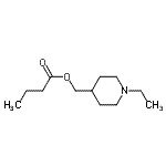 CAS#: 700870-64-0， (1-Ethyl-4-piperidinyl)methyl butyrate