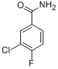 结构式 CAS# 701-43-9, 3-氯-4-氟-苯甲酰胺