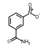 structure of CAS# 70102-34-0, 3-Nitrobenzenecarbothioamide;3-nitrobenzene-1-carbothioamide;3-Nitro-thiobenzamide;MFCD09757586