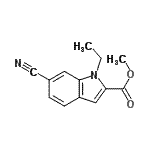 CAS#: 701305-41-1， Methyl 6-cyano-1-ethyl-1H-indole-2-carboxylate
