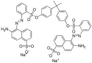 CAS#: 70161-18-1， Disodium 5,5'-[(1-Methylethylidene)Bis(4,1-Phenyleneoxysulphonyl-2,1-Phenyleneazo)]Bis[6-Aminonaphthalene-1-Sulphonate]