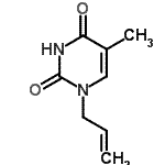 CAS 登录号：70184-00-8， 1-烯丙基-5-甲基-2,4(1H,3H)-嘧啶二酮